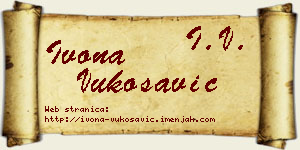 Ivona Vukosavić vizit kartica